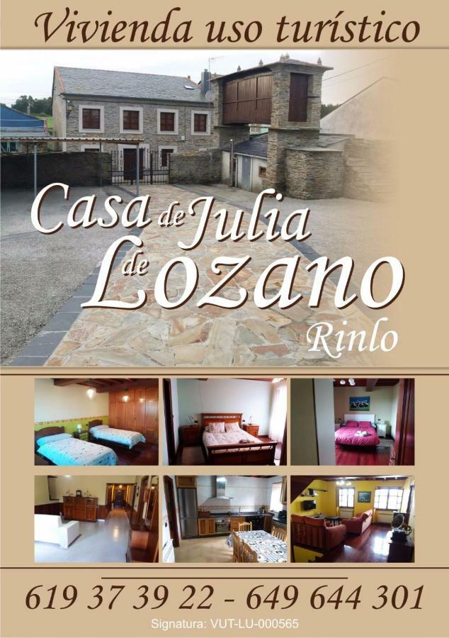 Casa Julia De Lozano Villa Rinlo Bagian luar foto